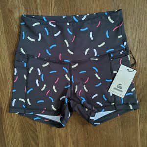 Feed Me Fight Me Donut Sprinkle Shorts, Size S